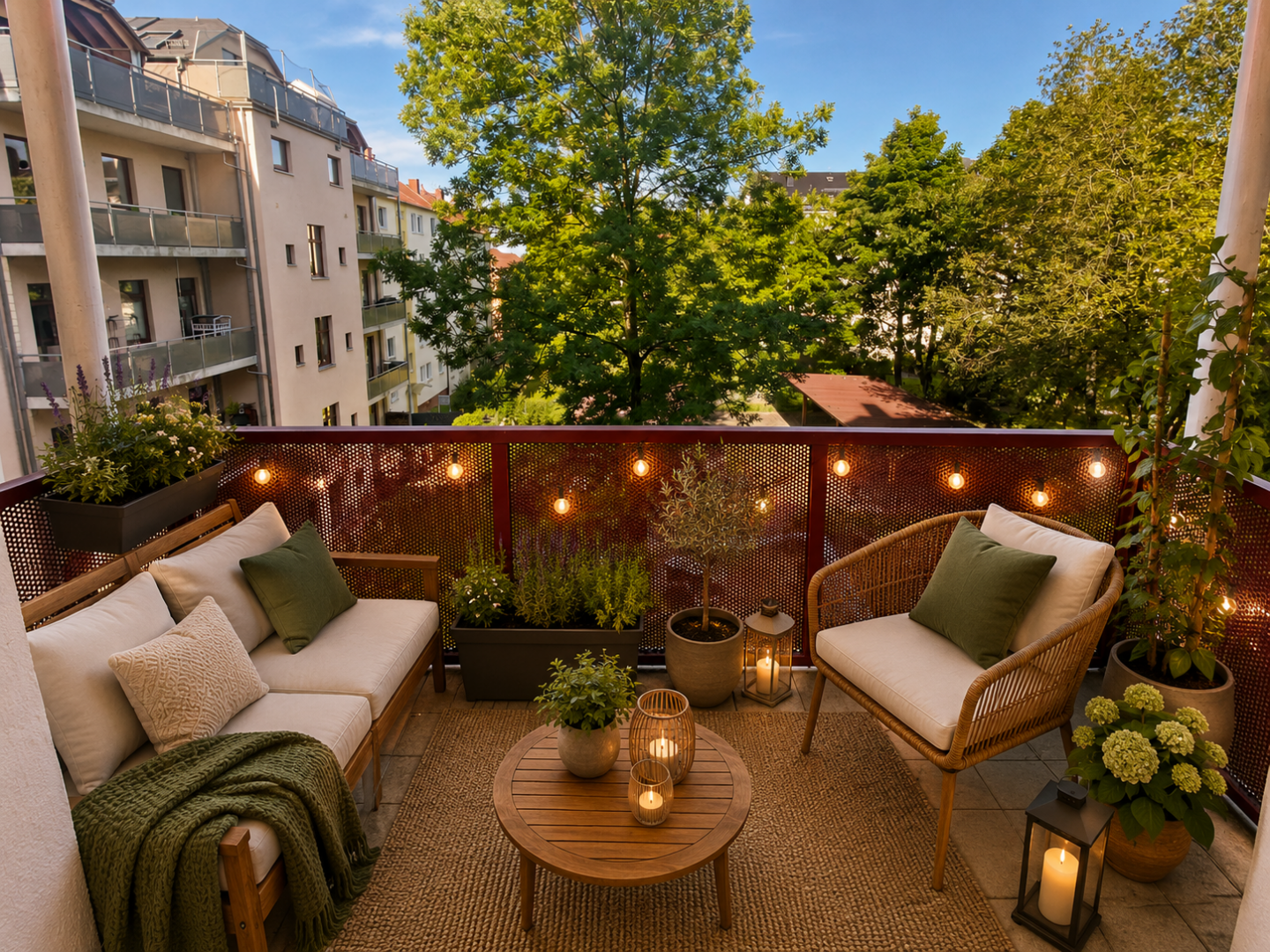 Balkon Einrichtungsbeispiel