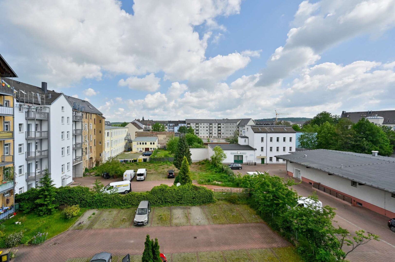Ausblick vom Balkon