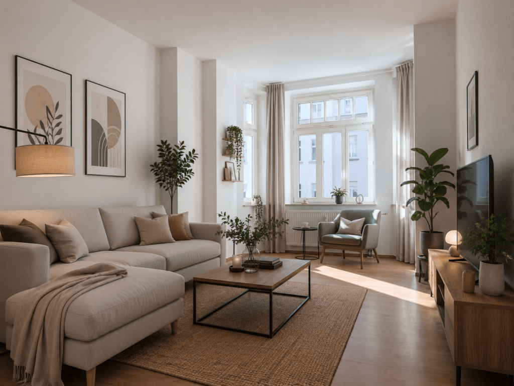 Einrichtungsbeispiel Wohnzimmer