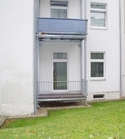 geschützter Balkon
